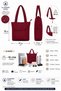 Women's Large Size Shoulder Bag Water Repellent Parachute Fabric Daily Use 10 Liter Large Volume Laptop Compatible - 7