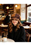French Style Beret Hat Pied De Poule Autumn Winter Hat 3 Colors - 4