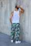 Men's Pleated Loose Shalwar Trousers with Elastic Waist and Cuffs - 6