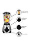 Three-in-One Kitchen Blender, 1.5-liter capacity container, stainless steel blades and casing, multi-functional design suitable for blending, grinding and chopping, with overheat protection - 3