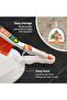 Ranger Clip On Dust Pan & Brush Set, White and Orange - 4