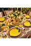 Lemonella Ceramic 6-Piece Serving Plate Set 27X19X6Cm Yellow - 3