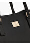 Solid Shoulder Bag with Zip Closure - 3