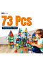 73 PCS Magnetic Tiles for Kids Ages 3+ – STEM Educational Construction Blocks – Creative 3D - 2