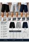 3-Pack Men's Shorts (Black-Grey-Navy Blue) Summer Shorts Comfortable and Anti-Sweat - 2