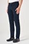 Navy Blue 5 Pocket Gabardine Slim Fit Cotton Denim Jean Jeans Trousers 1003260317 - 3