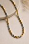 Figured Anti-Tarnish Steel Adjustable Chain Luxury Necklace - 2