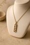 Figured Anti-Tarnish Steel Adjustable Chain Luxury Necklace - 2