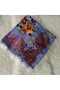 Handmade Needlework Writing, Scarf, Yemeni, Mevlit Cover, Head Cover, 4 Sides Embroidered, 100*100cm - 2