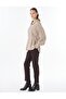 100% Lyocell Pile Detailed Tunic Mink - 4