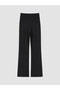 Black Paneled Spanish Flare Maternity Sweatpants - 7