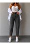 Julia Milano Smoked Mom Jeans Daily Wear Comfortable Boyfriend Women's Pants New Season(2026)