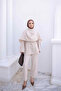 Ecru Shawl Detailed Waist Tie Tunic - 2