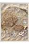Handmade Design Pearl-Encrusted Seashell Set of 2 Mother-Daughter Combination Straw Bag - 2