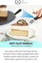 # Spatula Professional Kitchen Equipment Ergonomic Handle Stainless Steel L-Type Pastry Spatula Cake Cream Smoothing Whipping Ganaj Spreading Decorating Cake Plating Angled Spatula 27 cm - 4