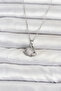 316L Steel Chain Silver Color Zircon Stone Rabbit Model Women's Necklace