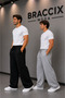 Men's Sweatpants Set of 2 Black Gray Comfort Fit Anti-Sweat - 2