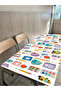 Elastic School Desk Cover 15-Pack 110X40 cm | Washable, Durable, Polyester Stain-Resistant Fabric (Teacher's Desk Gift)