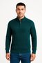 Selanik Knitted Men's Casual Elegance Khaki –, Stand-Up Collar, Cotton Woven, Regular Fit Long Sleeve Winter m - 3
