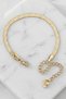 Steel Tressé Model Herringbone Bracelet 4 mm Gold Color |   Anti-Tarnish, Women'S, 2 Years Warranty - 3
