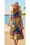 Summer Thick Strap Viscose Women's Dress - 2