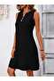 Women's Strappy Crinkle Fabric Mini Dress - 6