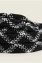 Black and White Zigzag Patterned Wide Knitted Shoelaces - 3