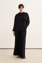 Women's Organic Cotton Loose-Fit Palazzo Trousers Black - 2