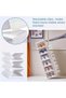 Apple Market 6-Tier Clear Stackable Shoe Boxes, Foldable Transparent Shoe Storage Organizer with Cleaning Brush, Portable Installation-Free Shoe Cabinet for Home & Closet - 7