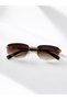 Lily Women's Rectangular Sunglasses, Uv Protection, Retro Vintage Design, Stylish Premium Glasses with Gold Detail - 5