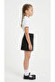 Girl's Skirt Gabardine School Black 6/9 Years - 2