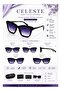 Celeste Women's Fashion Sunglasses | Gloss Black Frame with Purple Gradient UV400 Lenses - 8
