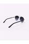 Skyline Men's Aviator Sunglasses | Silver Metal Frame with Navy Blue Temples & Smoke Grey UV400 Lenses | Model 8258-C5 - 7