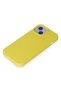 Aconcept iPhone 15 Plus Case Nano Velvet Silicone (204556) - Yellow - 2