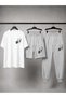 T-Shirt, Sweatpants, Shorts 3-Piece Combination Thin Summer Sweat-Absorbing Finger Printed Women's / Men's Unisex Model