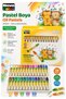 Pastel Crayons 24 Colors 1 Pack Nova Color Pastel Crayons 24-Piece Carton Box with Bright, Vibrant and Rich Colors