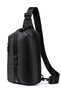 Golden Wolf Fashion Crossbody Bag Water Resistant Anti-Theft Polyester Chest Bag Business Travel for Men Women, GXB00910, Black