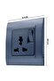 16A 250V Universal Wall Socket Outlet, Grey, Multi-Standard Power Socket - 5