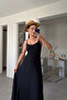 Tulle Dress with Ip Straps and Inner Lining - Black - 3