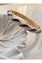 Steel Clasp Black-White Patterned Enamel Bracelet - 4