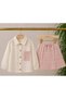 Tri̇ko Skirt Tri̇ko Pocket Detail Thin Linen Shirt Girls' Set - 4