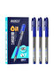 Blue 1.0mm 12pcs BAOKE 0.7mm/1.0mm Oil-based Ballpoint Pen Needle Tip Black Blue Red Smooth Writing - 7