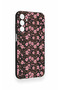 Samsung A15 Compatible Mini Pink Flower Patterned Silicone Case - 2
