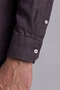 Burgundy Regular Fit Pocketless Long Pasha Collar Shirt - 4