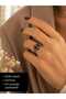 Vintage Bee Motif Adjustable Women's Ring – Antique Silver Color, with Special Box and Gift Packaging