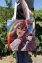 Amber Genshin Impact V2 Double-Sided Canvas Print Tote Bag Anime Bag