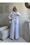 White tasseled lace pocket standard size 38/48 women's set