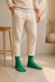 Solid Color Men's Sports Socks Green Men's Sports Socks - 8