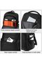 Golden Wolf Casual Laptop Backpack Water Resistant Daypack for Business Casual Travel College for Men Women, GB00916, Black - 4