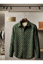 Men's Long Sleeve Velvet Shirt - 3